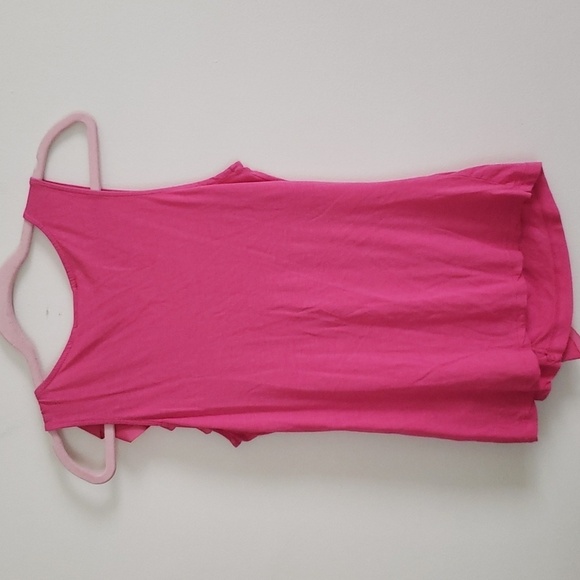 Elle Barbie pink ruffle scoop neck summer tank top, women's size small. - Picture 5 of 5